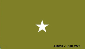 Star Four Inches GROUP 22 - MISCELLANEOUS: STAR 4 INCH STENCIL STICKER