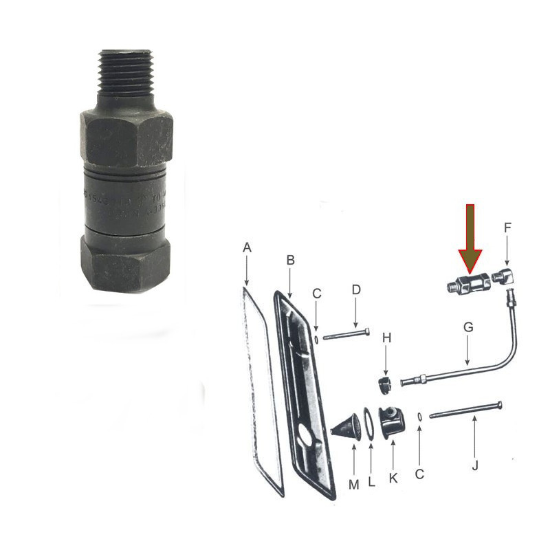 EXHAUST COLLECTOR: VALVE CRANKCASE VENTILATOR